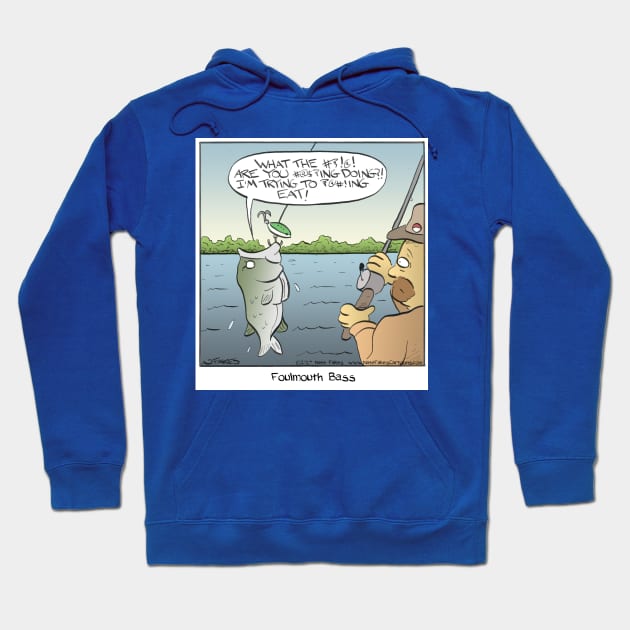 Foulmouth Bass Hoodie by cartoonistnate